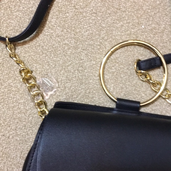 Primark Bags Primark Crossbody Bag Black Gold Tophandle Nwt Poshmark